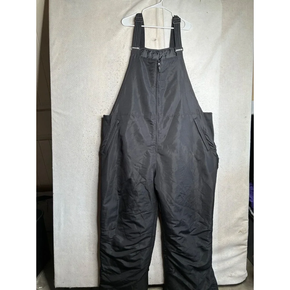 Victory Sportswear Mens 3XL Black Insulated Snow Bibs Winter Ski Overalls 8224